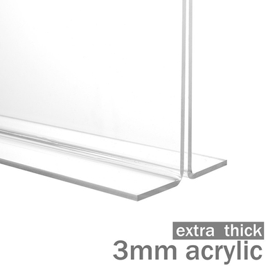 Meja Akrilik Meja Tenda Akrilik Meja Menu Pemegang Berdiri Kristal Polishing
