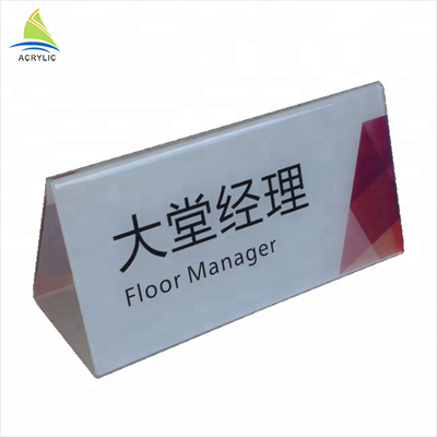 Perspex Acrylic Sign Display Holder Tebal Batal Acrylic Sign Tampilan Menu Stand