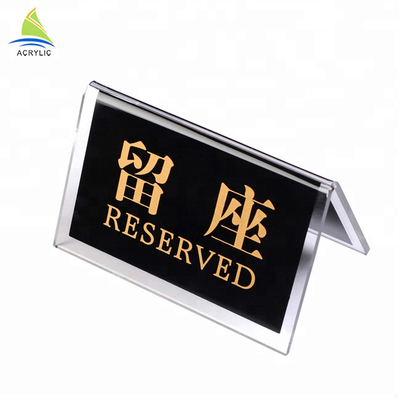 Perspex Acrylic Sign Display Holder Tebal Batal Acrylic Sign Tampilan Menu Stand