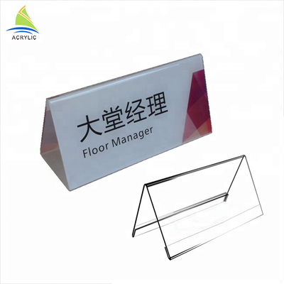 Perspex Acrylic Sign Display Holder Tebal Batal Acrylic Sign Tampilan Menu Stand