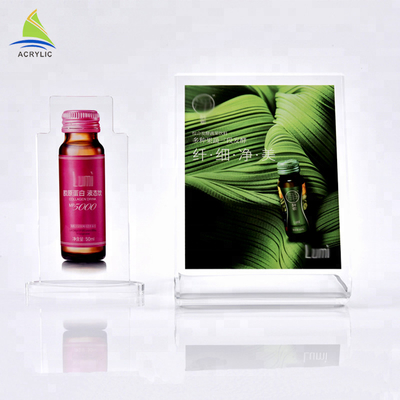 Tampilan Akrilik Komersial Tampilan Pemegang Acrylic Advertising Display Untuk Supermarket