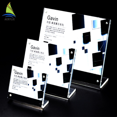 Eco - Friendly Acrylic Sign Tampilan Holder Office Acrylic Sign Papan Nama
