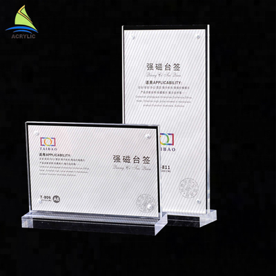 Durable Beauty Raw Crystal Kaca Acrylic Sign Board High Hardness Surface