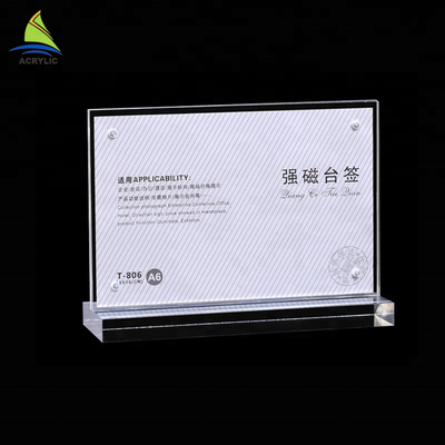 Durable Beauty Raw Crystal Kaca Acrylic Sign Board High Hardness Surface