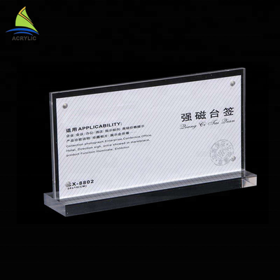 Durable Beauty Raw Crystal Kaca Acrylic Sign Board High Hardness Surface