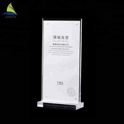 Durable Beauty Raw Crystal Kaca Acrylic Sign Board High Hardness Surface