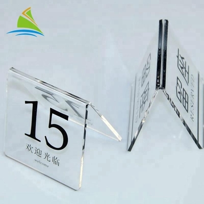 Kreatif Akrilik Pemegang Tanda Tampilan Meja Kartu digital Display Pemegang Tag Akrilik