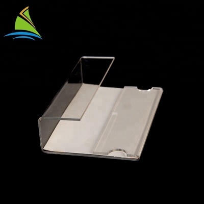 Pemegang Tanda Meja Akrilik Kustom Eskalator Kartu Display Akrilik Yang Jelas