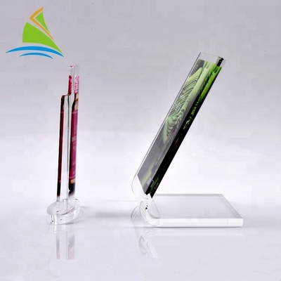 Batal Acrylic Tabletop Sign Holder Kustom Acrylic Sign Board Banyak Diterapkan