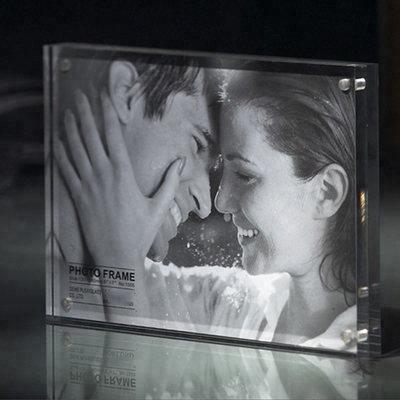 Kustom Komersial Hapus 2 Sided Acrylic 2x3 Picture Frames 3x4 Picture Frame