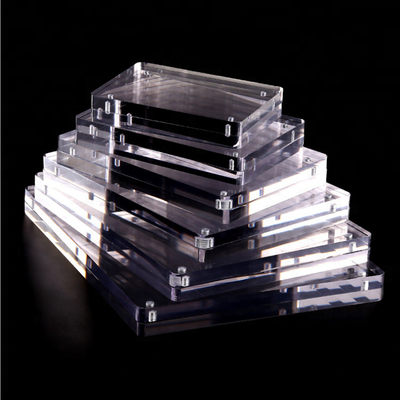 Kustom Komersial Hapus 2 Sided Acrylic 2x3 Picture Frames 3x4 Picture Frame