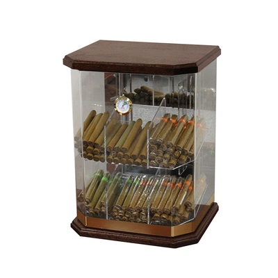 6mm Acrylic Display Display Kasus Humidor Acrylic Cigar Tampilan Kabinet