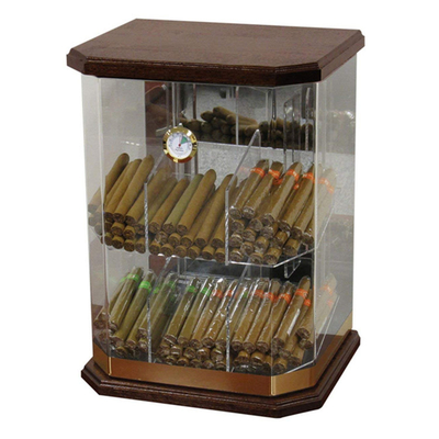 6mm Acrylic Display Display Kasus Humidor Acrylic Cigar Tampilan Kabinet