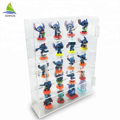 Transparan Acrylic Countertop Tampilan Kasus Shelf Dekorasi Toy Display Cabinet