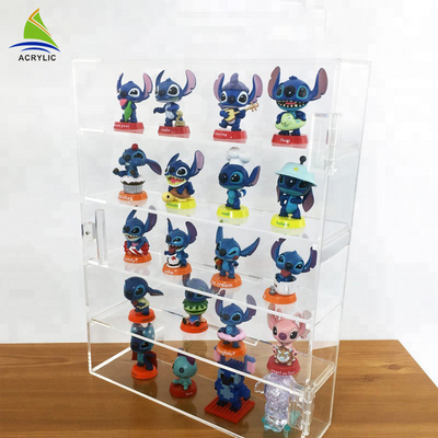 Transparan Acrylic Countertop Tampilan Kasus Shelf Dekorasi Toy Display Cabinet