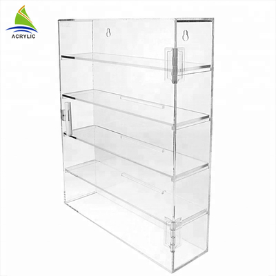 Transparan Acrylic Countertop Tampilan Kasus Shelf Dekorasi Toy Display Cabinet