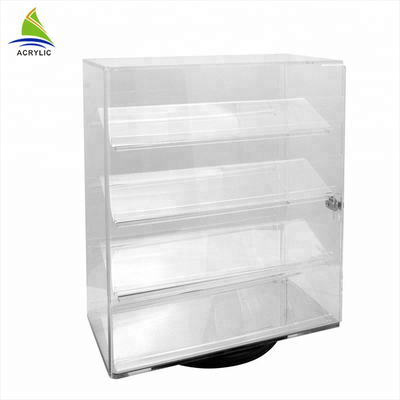 Gloss Acrylic Countertop Display Case Perhiasan Tampilan Kabinet Untuk Desain Showroom