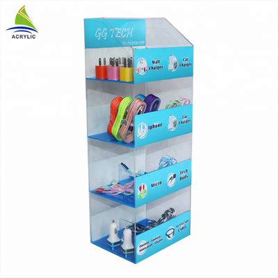Pengisi Daya Ponsel Layar Berdiri / Rak Display Akrilik