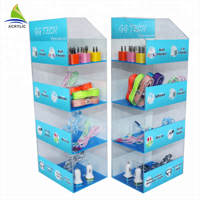 Pengisi Daya Ponsel Layar Berdiri / Rak Display Akrilik