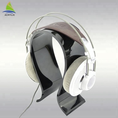 Custom U Shape desain acrylic display headphone berdiri