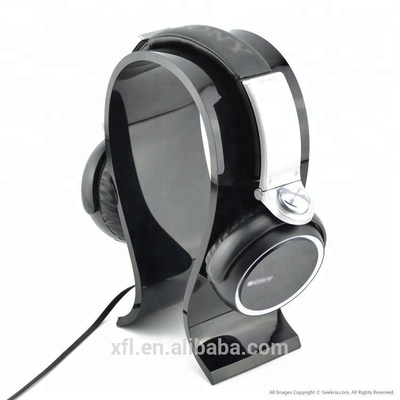 Custom U Shape desain acrylic display headphone berdiri