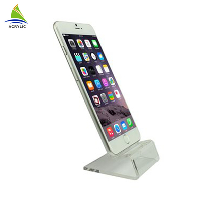 Eco - Friendly Acrylic Shop Tampilan Acrylic Tabletop Cellphone Display Stand