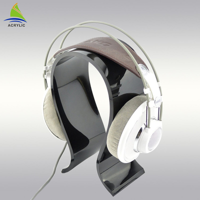 Disesuaikan Acrylic Plastik Tabletop Headset Tampilan Berdiri Acrylic Ritel Stand Tampilan