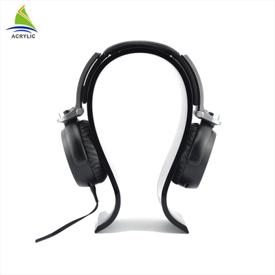 Disesuaikan Acrylic Plastik Tabletop Headset Tampilan Berdiri Acrylic Ritel Stand Tampilan