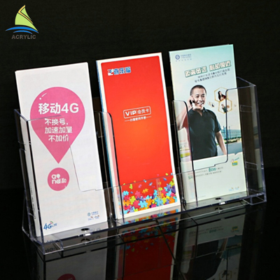 360 Derajat Rotating Clear Display Countertop Batal Acrylic Paper Holder