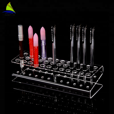 Profesional Acrylic Display Produk Berdiri Meja Organizer Acrylic Shop Pen Holder