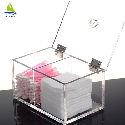 1L Clear Cotton Pad Dan Q - Tip Organizer Cotton Acrylic Swab Holder