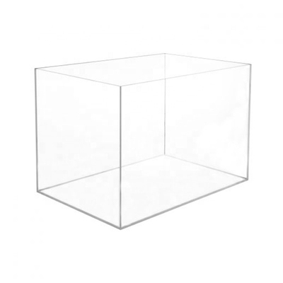 5 Sisi Sampul 12x12x18 Inci 5mm Kotak Display Akrilik Dengan Pencetakan Logo