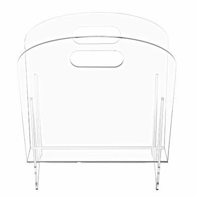 Berdiri bebas Modern Batal Acrylic Magazine Holder Tampilan Stand / File Folder Storage Organizer Rack