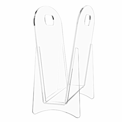 Berdiri bebas Modern Batal Acrylic Magazine Holder Tampilan Stand / File Folder Storage Organizer Rack