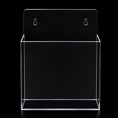 Pemegang Brosur Akrilik OEM, Wall Mounted Plastik 1/3 A4 Leaflet Holder