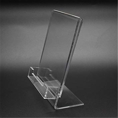 5 &quot;X 7&quot; Lucite Plexiglass Acrylic Miring Masukkan Pemegang Tanda Dengan Saku Kartu Bisnis