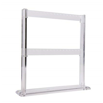Batal Acrylic 3 Tier Jewelry Organizer Pemegang Anting Tampilan Berdiri
