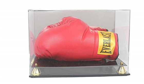 Deluxe Acrylic Kualitas Tinggi Kustom Ukuran Tinju Glove Tampilan Kasus