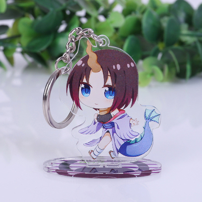 Kustom Acrylic Countertop Tampilan Kasus Standee Anime Gambar Dicetak Keychain Akrilik