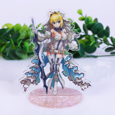 Kustom Layar Akrilik Standee Kreatif Anime Foto Dicetak Iklan Meja Standee
