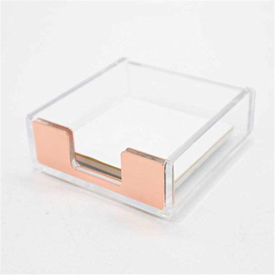 Disesuaikan jelas Lucite 4x6 kertas akrilik pemegang catatan lengket