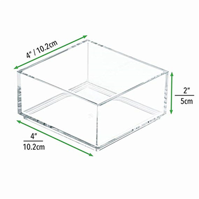 Disesuaikan jelas Lucite 4x6 kertas akrilik pemegang catatan lengket