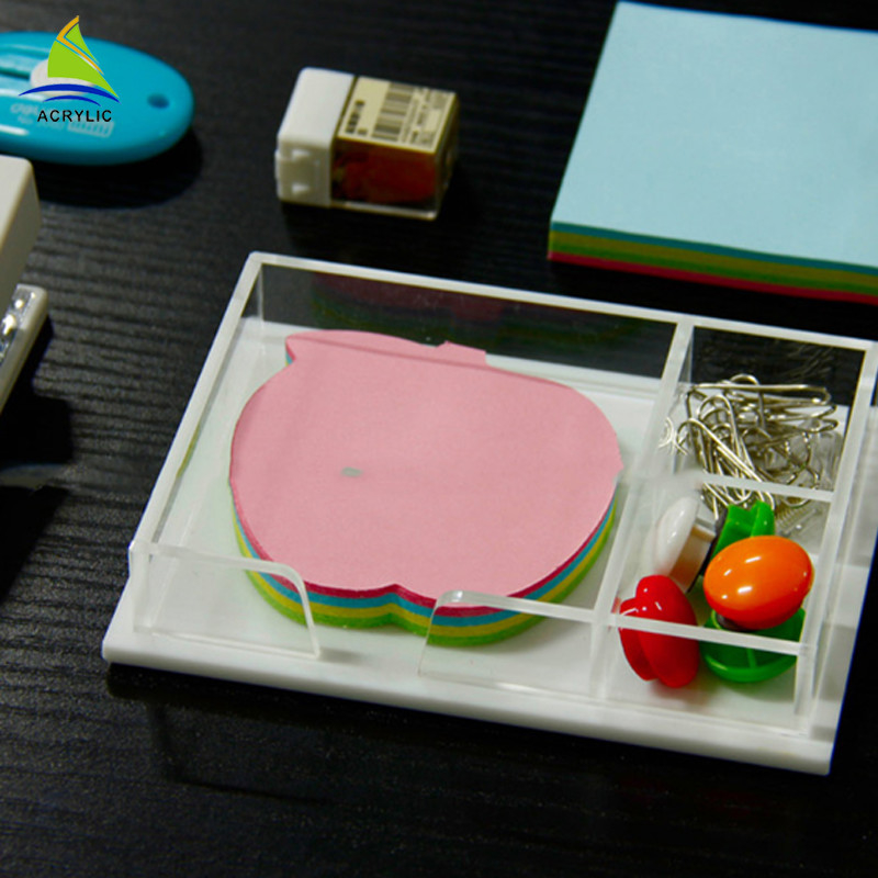Batal Acrylic Shop Display Plexiglass Penyimpanan Pallet Acrylic Office Tray Organizer
